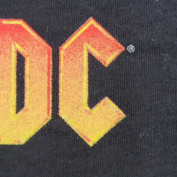 ACDC Shirt Womens XL 21x27 Back-In-Black - Picture 10 of 14